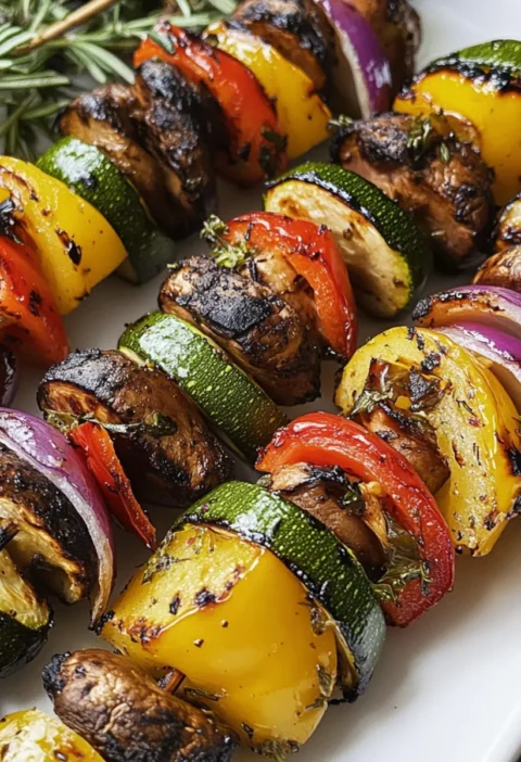 Grillspieße mit Gemüse